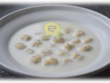 Fotorecepte: piena zupa ar biezpiena klimpām