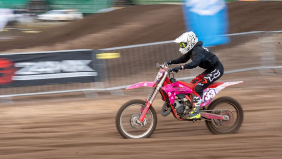 Patrīcija Bērziņa savā klasē izcīna otro vietu EČ posmā motokrosā