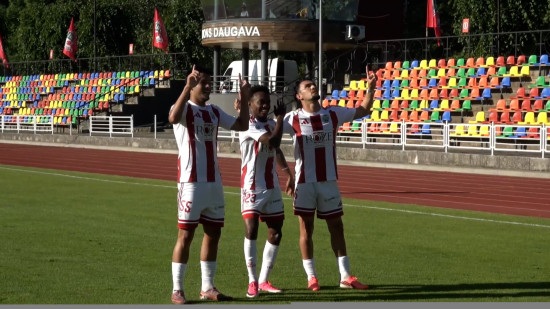 Video: "Liepāja" sagrauj "Ogre United" un pārtrauc neveiksmju sēriju