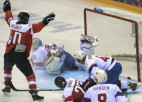 Austrijas hokejisti uzvar Norvēģiju, Latvija tuvojas Čehijai