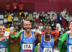 Itālija triumfē arī sprinta stafetē, jamaikietei Tompsonei-Herai trešais zelts Tokijā