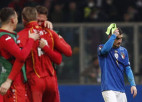 Eiropas čempione Itālija sensacionāli zaudē un izstājas no cīņas par PK