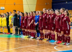 Latvijas sieviešu telpu futbola izlase EČ kvalifikāciju iesāk ar smagu zaudējumu