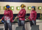 Latvijas meiteņu trio izcīna 8. vietu Eiropas junioru čempionātā šaušanā
