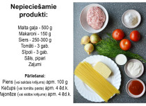 Fotorecepte: Pastas un maltās gaļas sacepums soli pa solim