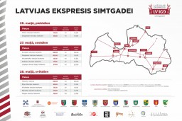 Latvijas simtgades ekspresis piestās Rīgā