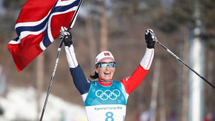 Ar Bjergenas triumfu 30 km slēpojumā noslēdzas olimpisko spēļu sacensības