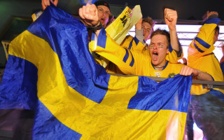 Foto: Zviedri priecājas par zelta medaļām pasaules čempionātā