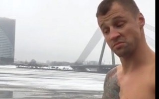 Video: Briedis iegremdējas ledainajā Daugavā (papildināts)