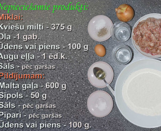 Foto: Mājās gatavoti pelmeņi soli pa solim