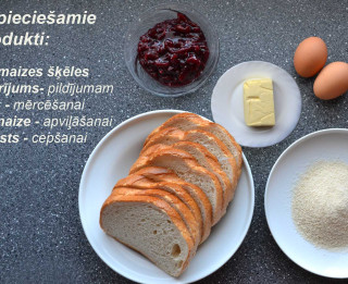 Fotorecepte: Cepta baltmaize ar ievārījumu soli pa solim