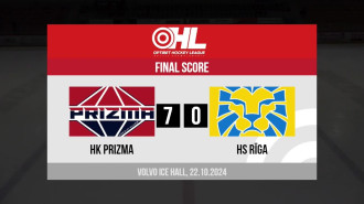 <b>Prizma - Rīgas HS </b> <br> Optibet hokeja līga