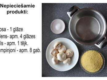 Fotorecepte: Prosas biezputra ar senēm soli pa solim