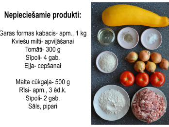 Fotorecepte: Pildīti kabači tomātos soli pa solim