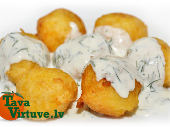 Fotorecepte: Kartupeļu bumbiņas soli pa solim