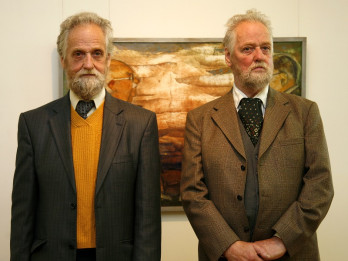 Atklāta Andreja Ģērmaņa un Jura Ģērmaņa 75 gadu jubilejas izstāde Tukuma Mākslas muzejā