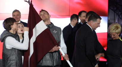 Latvijas karogu atklāšanas ceremonijā nesīs Dreiškens