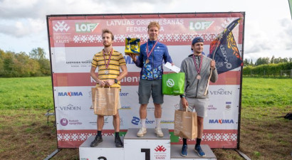 Par Latvijas čempioniem orientēšanās maratonā kļūst Caune un Puķīte