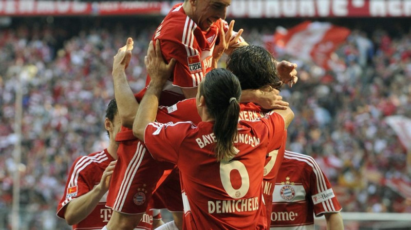 "Bayern" svin savu pirmo vārtu guvumu
Foto: AFP