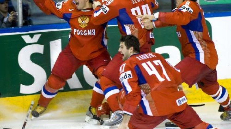 Krievijas izlases prieki pagājušajā gadā
Foto: Scanpix Sport