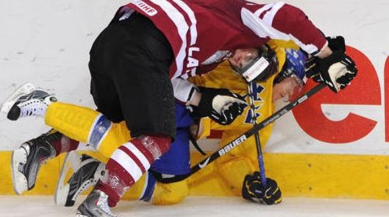 Kristaps Sotnieks ir gatavs nopietnai cīņai, lai tiktu NHL. 
Foto: AFP