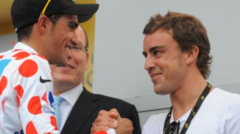 Kontadors un Alonso
Foto: AFP