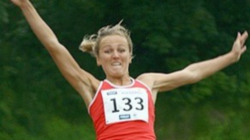 Lauma Grīva bija vienīgā Latvijas pārstāve šajās sacensībās sieviešu konkurencē. 
Foto: bigkuldliiga.ee