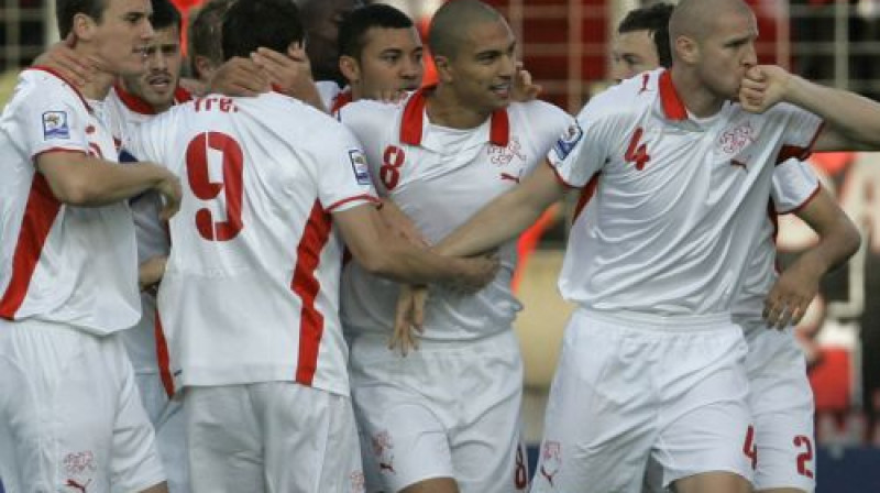 Šveices futbolisti 
Foto: AFP