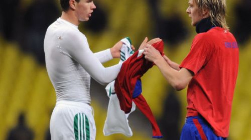 Astotdaļfinālā - ''Wolfsburg'' un Edins Džeko vai ''CSKA'' un Milošs Krasičs?
Foto: AFP/Scanpix