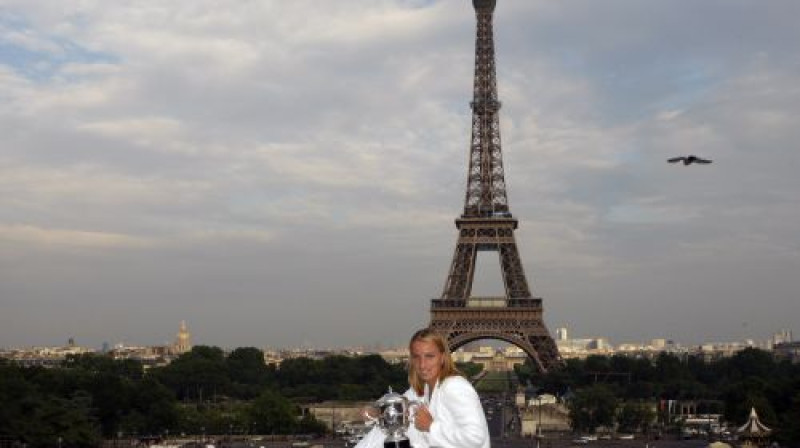 Svetlana Kuzņecova pēc triumfa ''French Open''
Foto: AFP/Scanpix