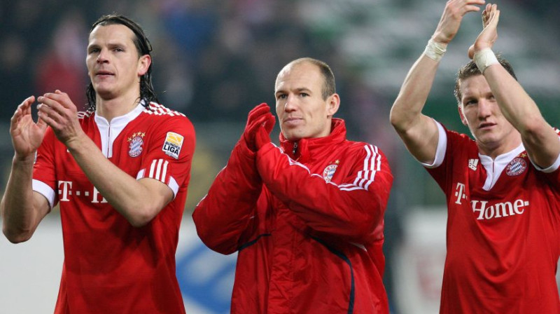 Minhenes "Bayern" ir ieskrējusies
Foto: AFP/Scanpix