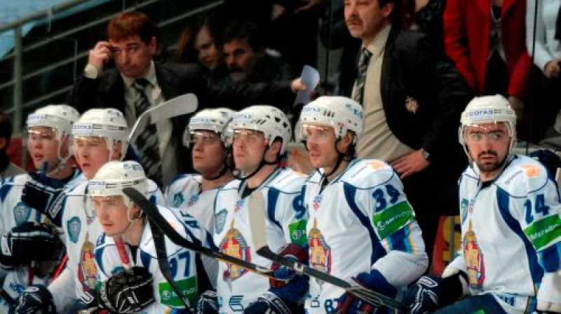 Oļegam Znarokam un Balašihas ''MVD'' šovakar debija KHL ''play off'' turnīrā
Foto: Romāns Kokšarovs, Sporta Avīze, F64