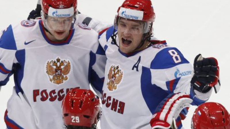 Krievijas hokejisti
Foto: Reuters/Scanpix
