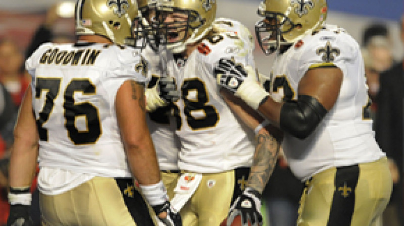 Pašreizējie NFL čempioni - Ņūorleānas "Saints"
Foto: AP/Scanpix