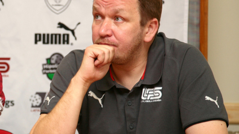Latvijas vīriešu florbola izlases galvenais treneris Īro Parviainens
Foto: Ritvars Raits