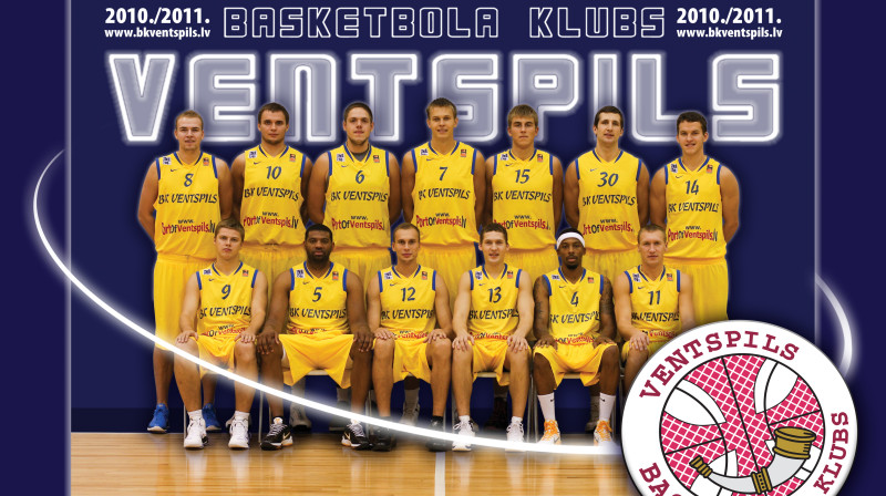 Basketbola klubs "Ventspils" 2010./2011. gada sezona
Foto: Edgars Zviedrāns, 
datorgrafika Kristīne Dzene