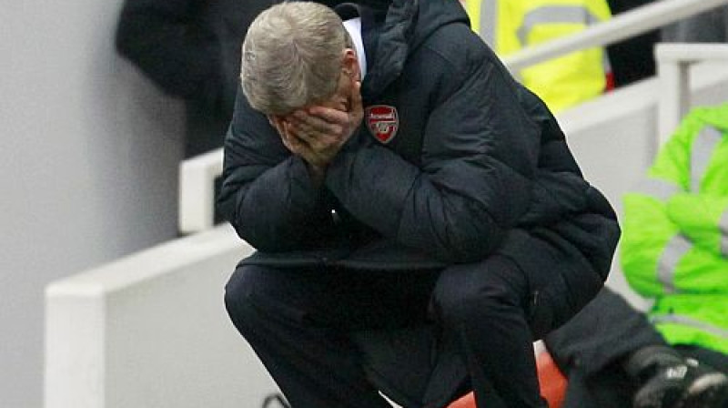 Arsēna Vengera un "Arsenal" stāvoklis tagad krietni sarežģījies. 
Foto: AP/Scanpix