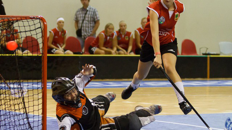 "Valmiera/BSS"
Foto: Mārtiņš Šults, www.floorball.lv