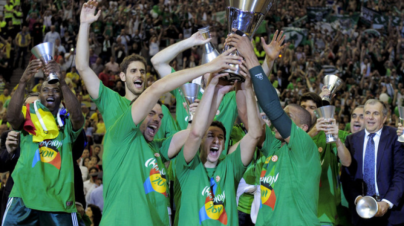 Atēnu "Panathinaikos" - Eirolīgas čempions
Foto: AFP