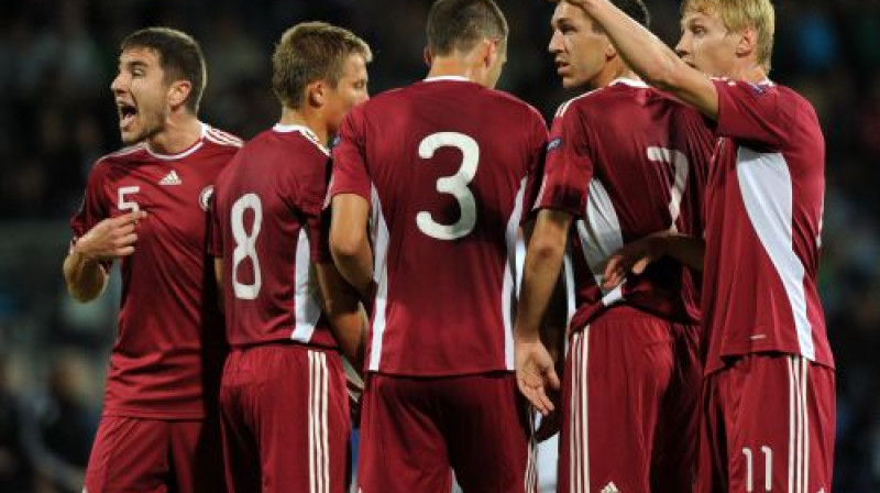 Latvijas futbola izlase FIFA rangā šobrīd ir 117. vietā...
Foto: Romāns Kokšarovs, Sporta Avīze, f64