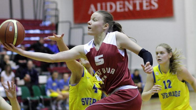 2012. gada janvārī Ance Aizsila tika atzīta par vērtīgāko spēlētāju Baltijas jūras kausa izcīņā
Foto: www.basket.ee