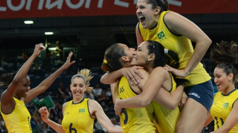 Brazīlijas dāmu volejbola izlase
Foto: AFP/Scanpix