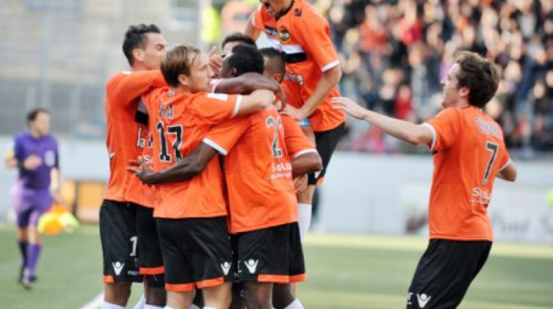 "Lorient" līksmo pēc izlīdzinājuma vārtiem
Foto: AFP/Scanpix