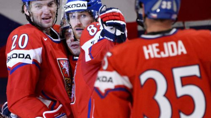 Čehijas izlases hokejisti
Foto:AFP/Scanpix
