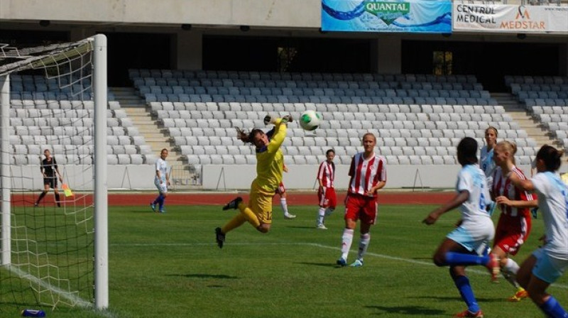 liepājnieču vārtsardze Anastasija Čumika. Foto: Gábor István-Gábor