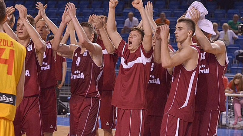 2013.gada vasaras emocionālākais brīdis: U20 izlases sudrabs Eiropas čempionātā.
Foto: fibaeurope.com