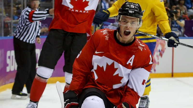 Džonatans Tēvzs iesāka Kanādas izlases ceļu pēc zelta
Foto: AP/Scanpix
