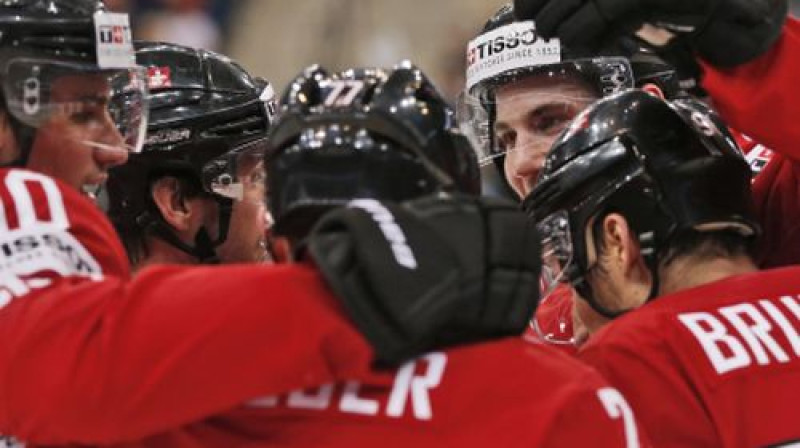 Šveices hokejisti
Foto:AP/Scanpix