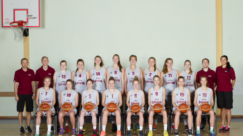 Latvijas U16 izlase: vēl nedēļa līdz Eiropas čempionātam.
Foto: Reinis Oliņš