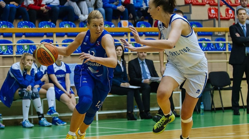 Anete Jēkabsone-Žogota: 120. spēle Eirolīgā
Foto: kurskbasket.ru